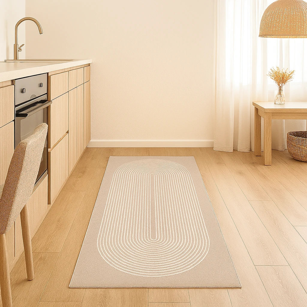 Tapis De Cuisine Antidérapant Design Moderne Ondelle-Déco Bohème