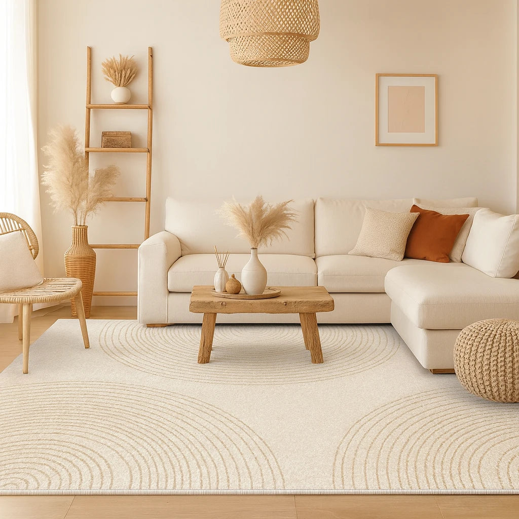 Tapis Éclat Beige-Déco Bohème