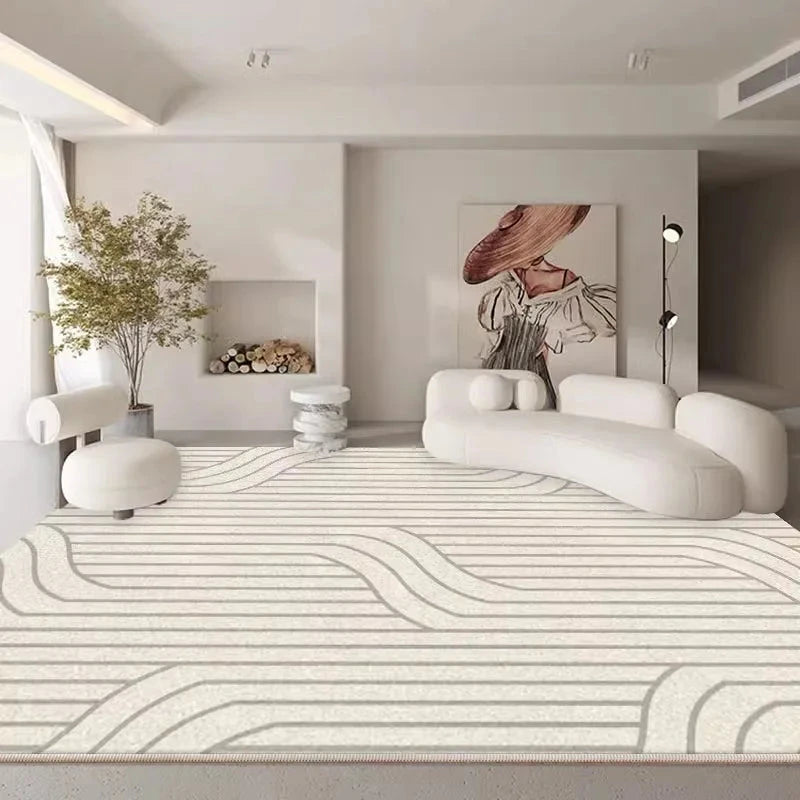 Tapis Onde Beige-Déco Bohème