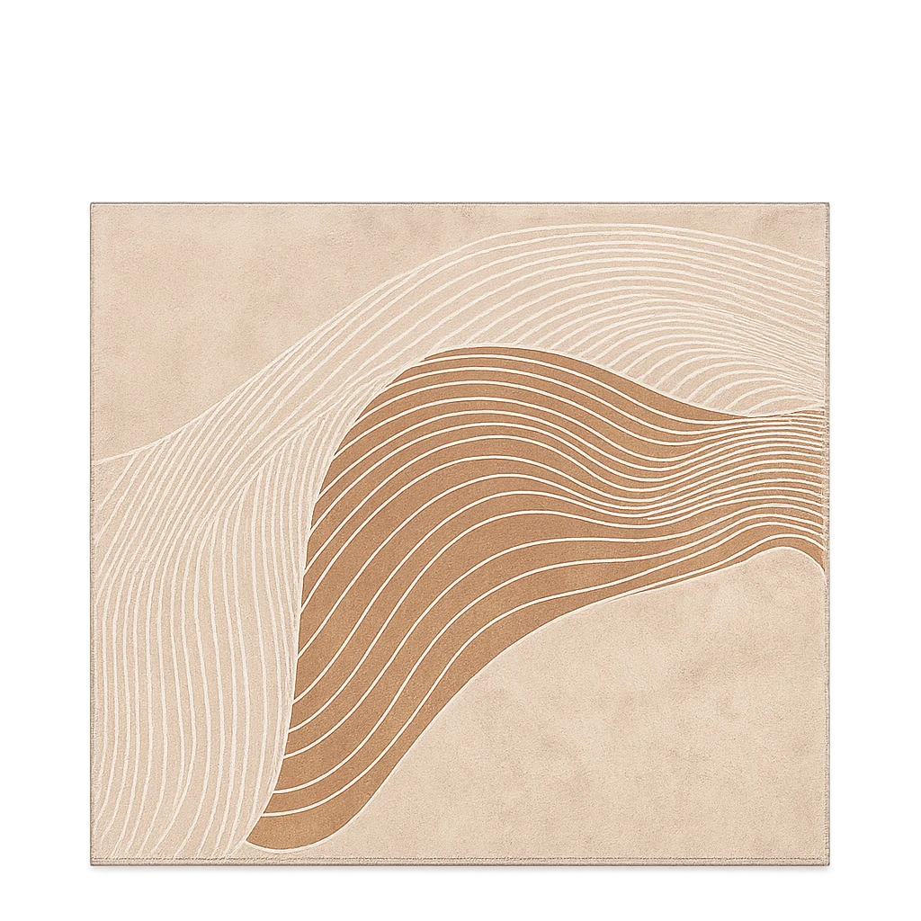 Tapis Onde Terracotta-Déco Bohème