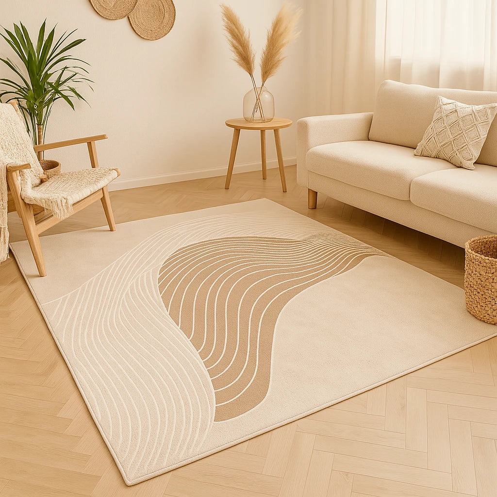 Tapis Onde Terracotta-Déco Bohème