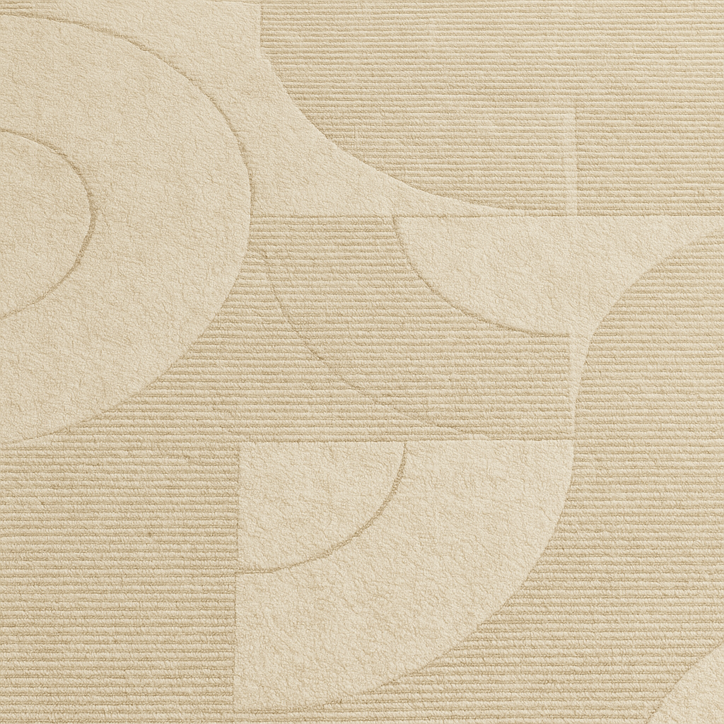 Tapis Salon Beige Géométrique Salon Bohème Chic-Déco Bohème