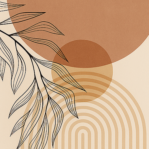 “Rayons de Nature” - Affiche bohème minimaliste-Déco Bohème