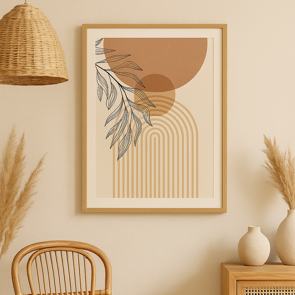 “Rayons de Nature” - Affiche bohème minimaliste-Déco Bohème