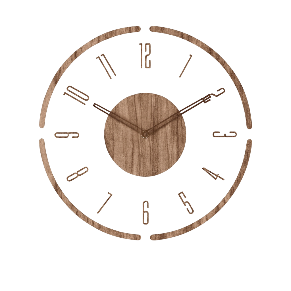 Horloge murale bois suspendue bohème chic