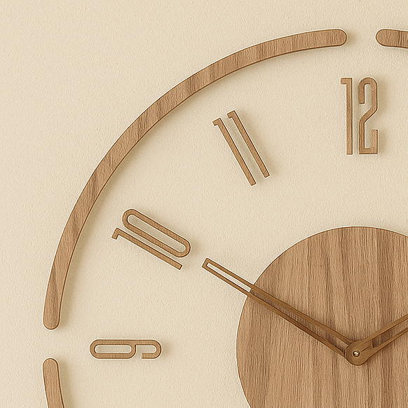 Horloge murale bois suspendue bohème chic-Déco Bohème