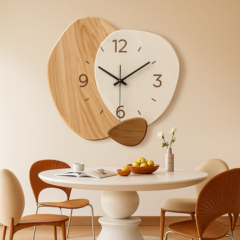 Horloge Murale LED Lumineuse Bohème Sans Perçage-Déco Bohème