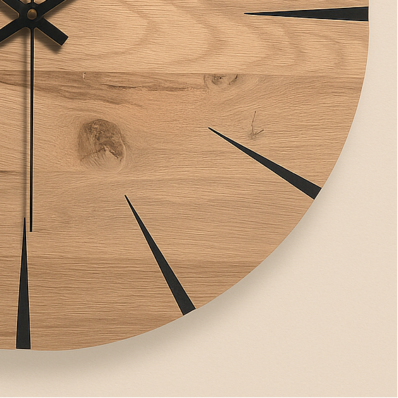 Horloge murale bois design et Style American-Déco Bohème