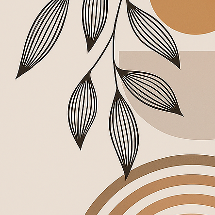 “Harmonie Bohème” - Tableau Abstrait Bohème-Déco Bohème