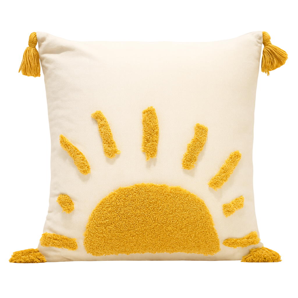 Housse de Coussin Bohème Chic Rayon d’Or-Déco Bohème