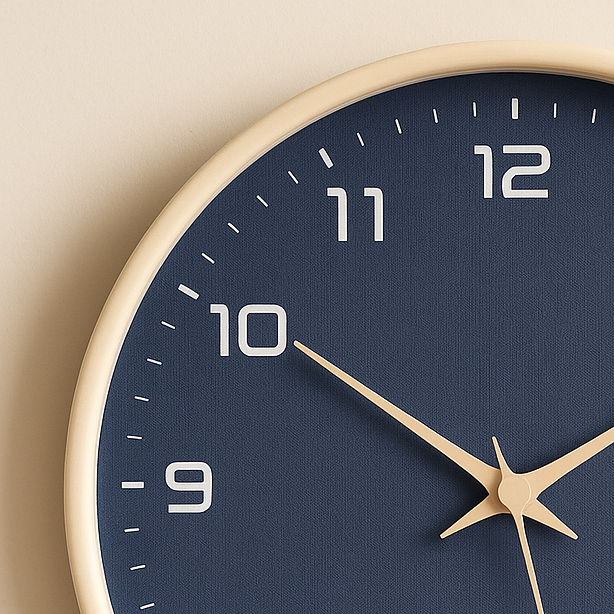 Horloge murale bois nordique chic