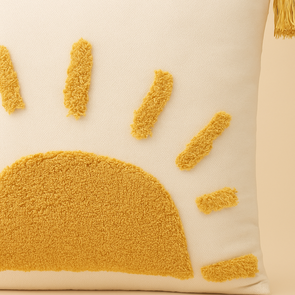 Housse de Coussin Bohème Chic Rayon d’Or-Déco Bohème