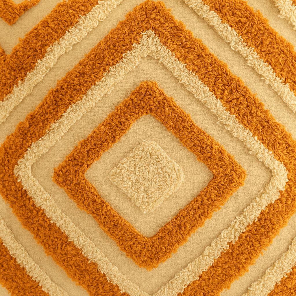 Housse de Coussin Bohème Géométrique Terracotta Sauvage-Déco Bohème