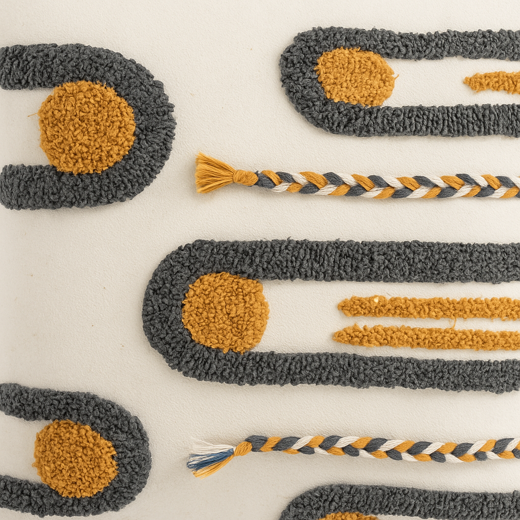 Housse de Coussin Bohème Carrée Soleil Nomade-Déco Bohème