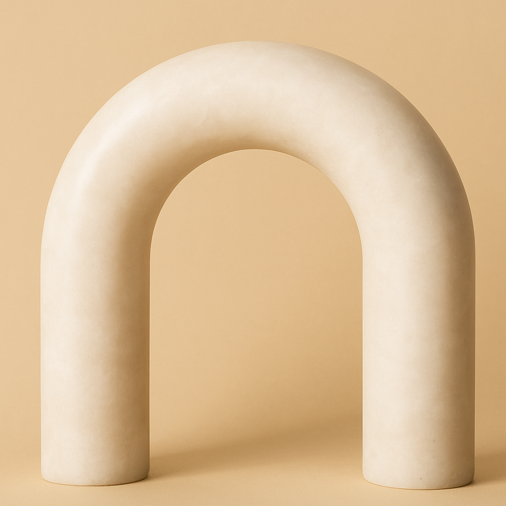 Sculpture Arche Géométrique Marbre-Déco Bohème