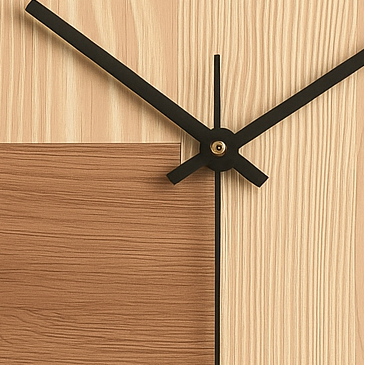 Horloge murale bois silence design américain-Déco Bohème