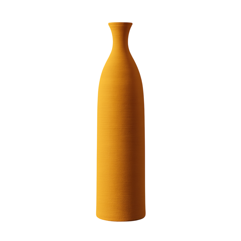 Vase en Céramique Bohème Chic Jaune Solaire