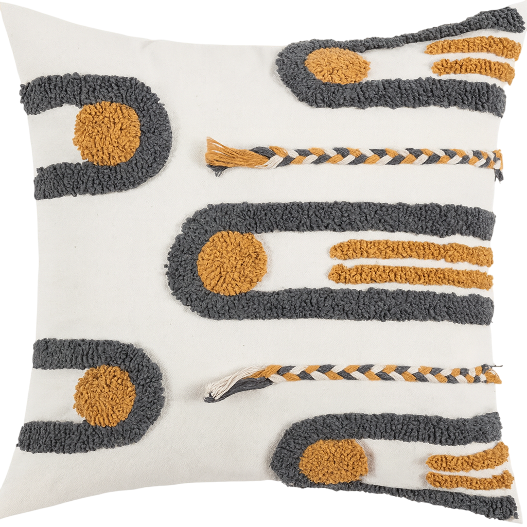 Housse de Coussin Bohème Carrée Soleil Nomade-Déco Bohème