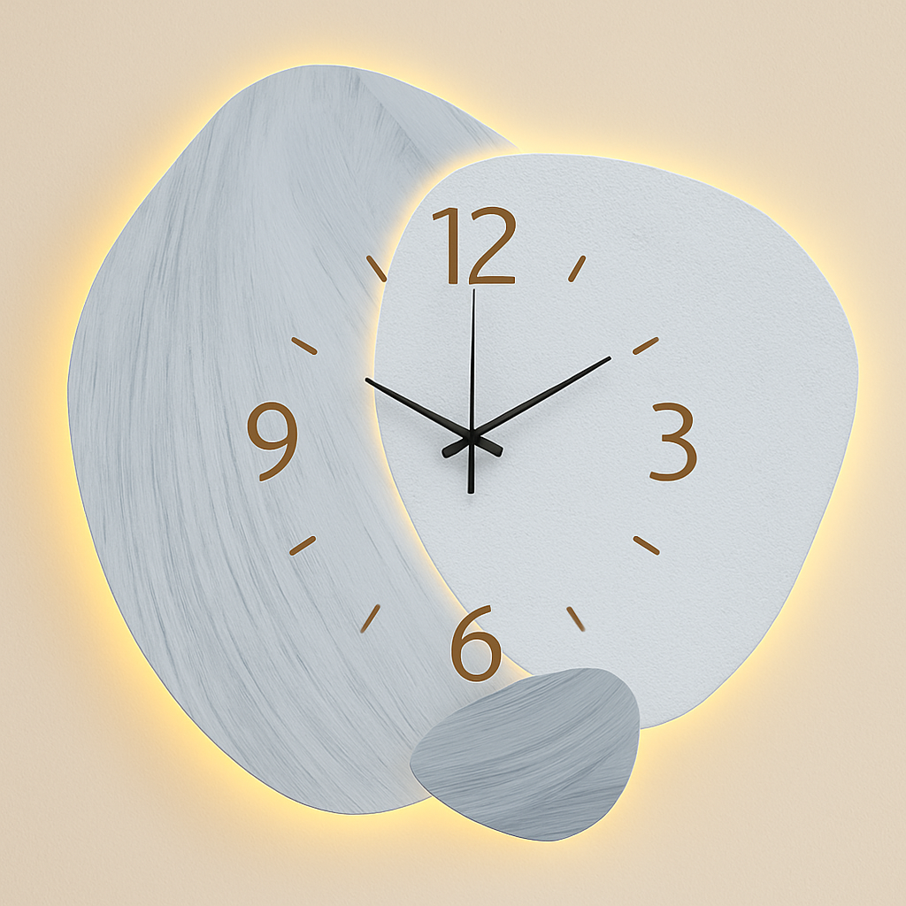 Horloge Murale LED Lumineuse Bohème Chic