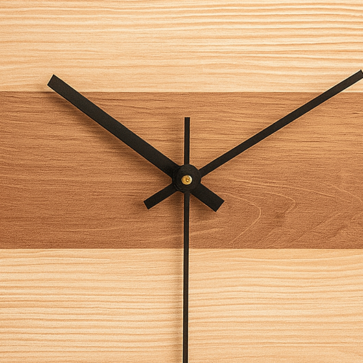 Horloge en Bois Silencieuse noir-Déco Bohème
