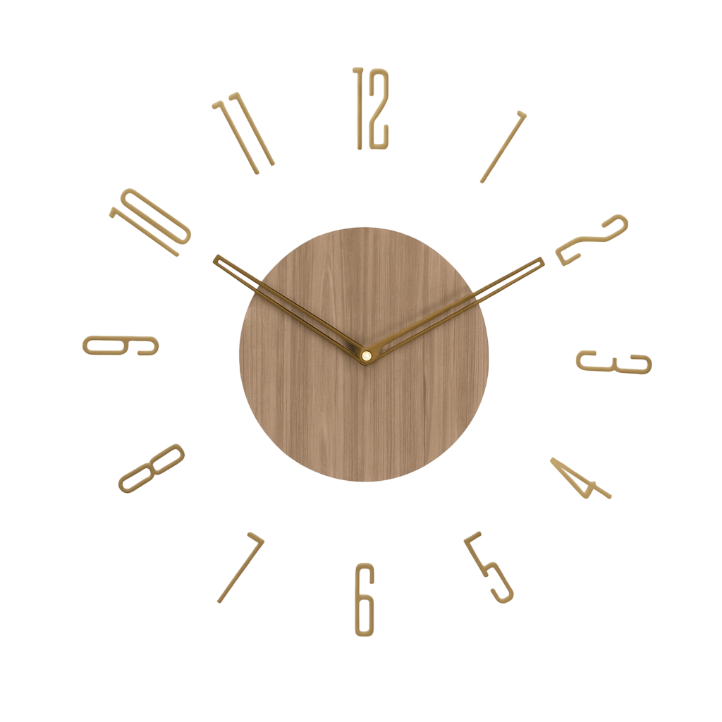 Horloge murale suspendue bois et acrylique silencieuse-Déco Bohème