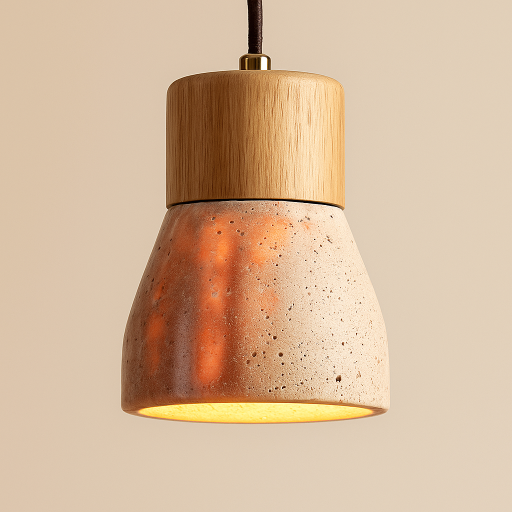 Suspension Travertin Jaune Bohème Chic-Déco Bohème