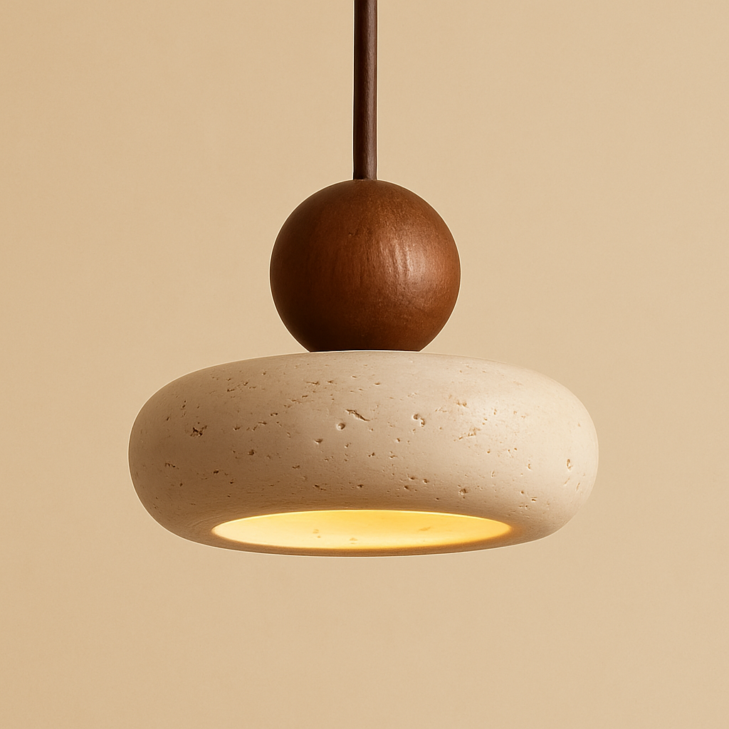 Suspension bohème chic en pierre-Déco Bohème