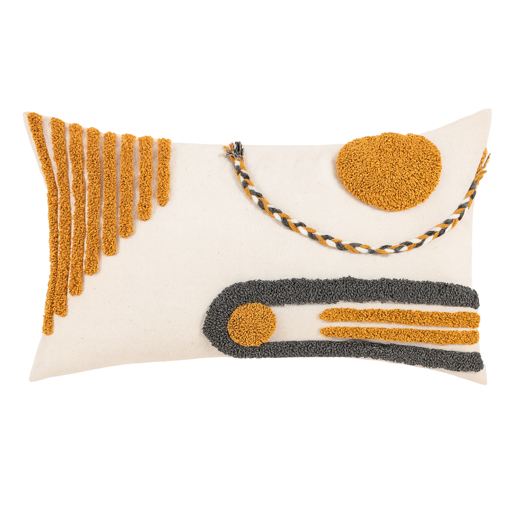 Housse de Coussin Bohème Rectangle Soleil Nomade-Déco Bohème