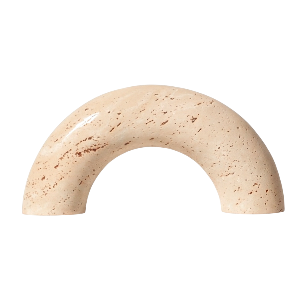 Arche décorative en marbre jaune-Déco Bohème