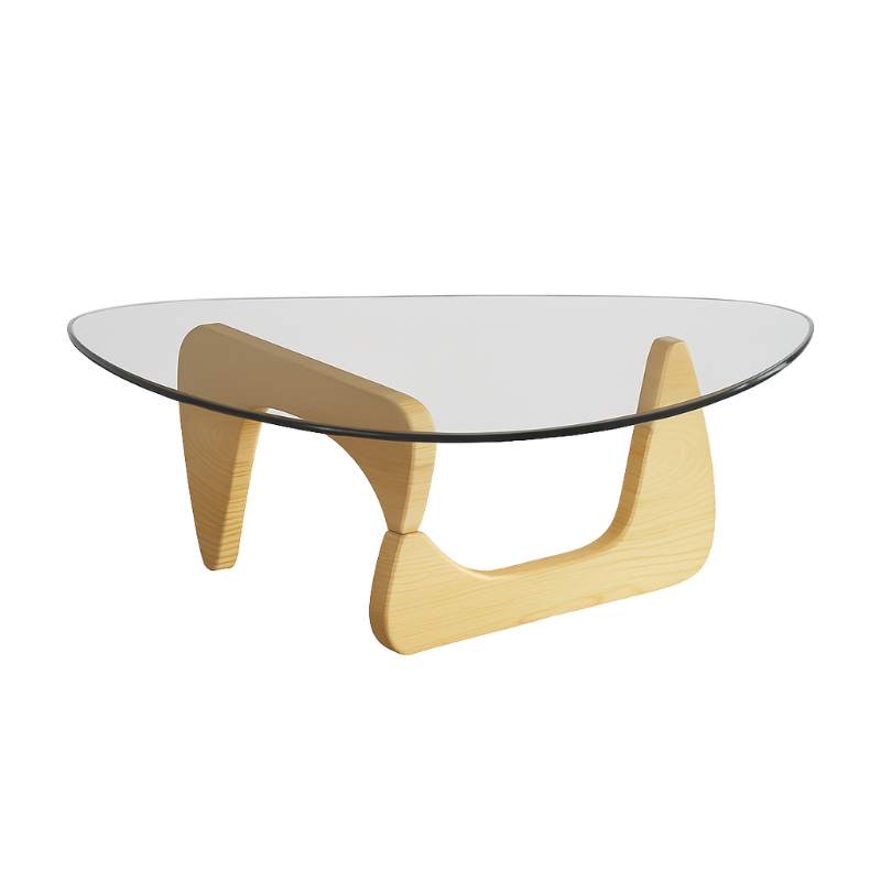 Table Basse Goutte d'Eau Bois Clair-Déco Bohème