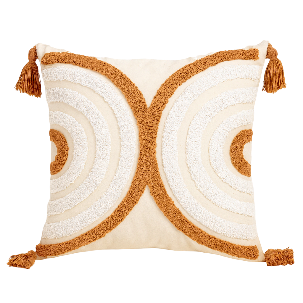 Housse de coussin bohème chic Cercle du Désert-Déco Bohème